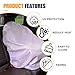 Tuxihapp Baby Car Seat Sun Shade Cover with Cute Rabbit Pattern, Infant & Toddler Carseat Cooler Heat Protector, Blocks Sun and UV Rays, Keeps Auto Seat at Cool Temperature Travel Accessories(Rabbit)