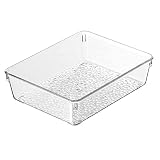 Plateau De Service en Acrylique, Plateaux Décoratifs en Boîte De Rangement Claire, Plate-Forme D'aromathérapie De Parfum Stockage Organisateur, Palette De Table Basse,B,Clear