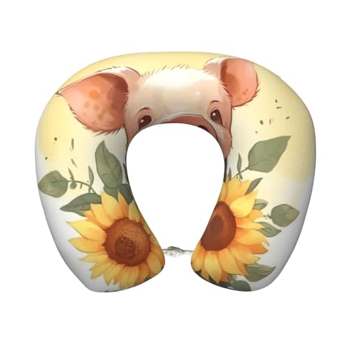 Almohada cervical de espuma viscoelástica para viaje miniatura 1