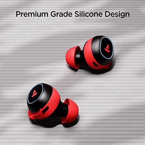 Image of Boat Airdopes 441 Pro Bluetooth Truly Wireless in Ear Earbuds with mic, Upto 150 Hours Playback, Signature Sound, IPX7, BT v5.0, Type-c Interface and Capacitive Touch Controls(Raging Red)