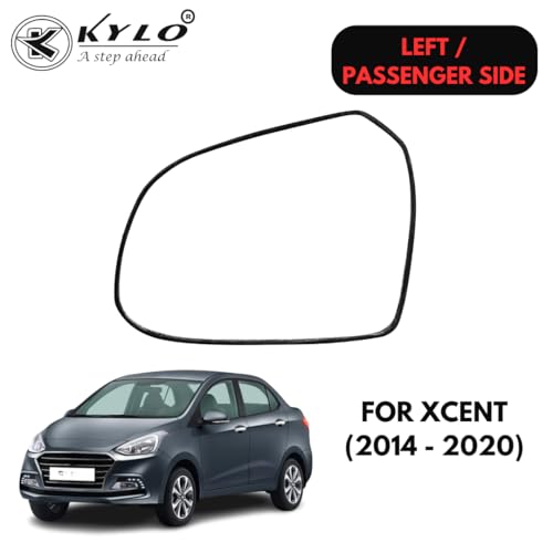Image of Kylo Xcent (2014-2020) Passenger Side (Left Side) Car Side Mirror Glass /Tukdi /Sub Mirror Plate