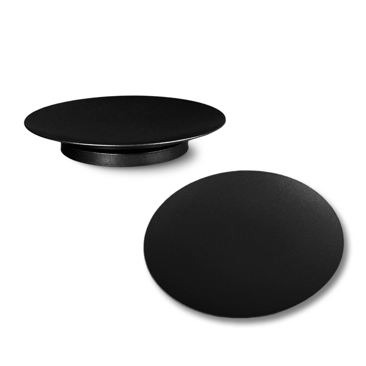 Bougeoirs ronds en fer métal noir pour décoration table maison centre de table mariage
