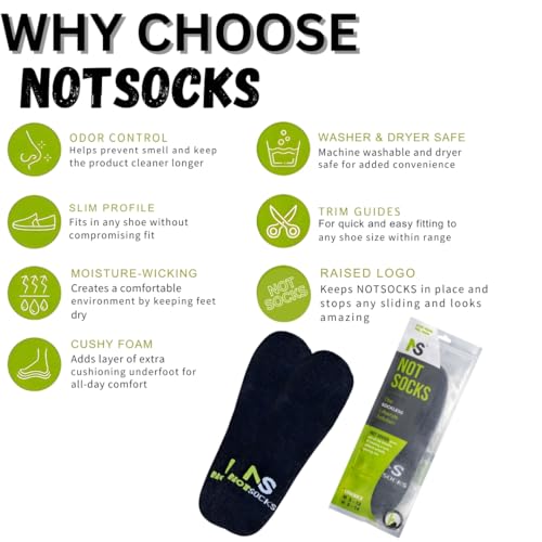 Cubiertas de plantilla NotSocksTM para calzado bajo 2-Pack miniatura 4