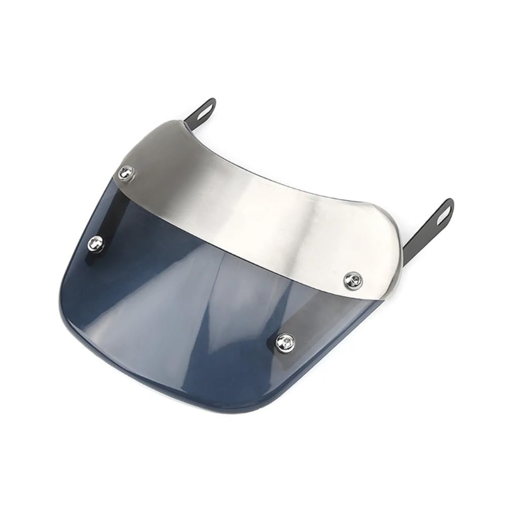 Parabrezza a doppia bolla Accessori Per Moto Parabrezza Universale Per Faro Rotondo Da 5 "-9,45" Deflettore Anteriore Per Zanzariera