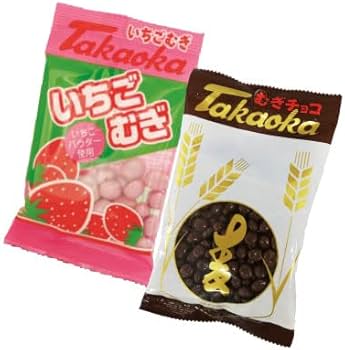 Amazon | 高岡食品工業 むぎチョコ＆いちごむぎ 16個（各8個） Smile菓