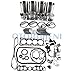 Otobaijeni 4G63 Engine Overhaul Rebuild Kit with Valve Kit for Mitsubishi 4G63 Engine Clark LPG GC15 18 20 25 GP15 18 20 Forklift Engine Rebuilt Aftermarket Parts