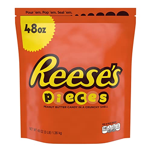 candy corn circus peanuts - REESE'S PIECES Peanut Butter Candy, 48 oz Bulk Bag