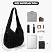 GSenhui Gesteppte Tasche Groß, Puffer Tasche Crossbody Bag Puffy Tote Bag Stepptasche zum Umhängen, Baumwolle Quilted Bag Hobo Bag Einfarbig Daunen Puffer-Tragetasche
