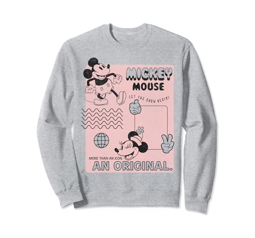 Mickey Mouse Disney Sweatshirt Original Poster ravivez vos souvenirs d'enfance