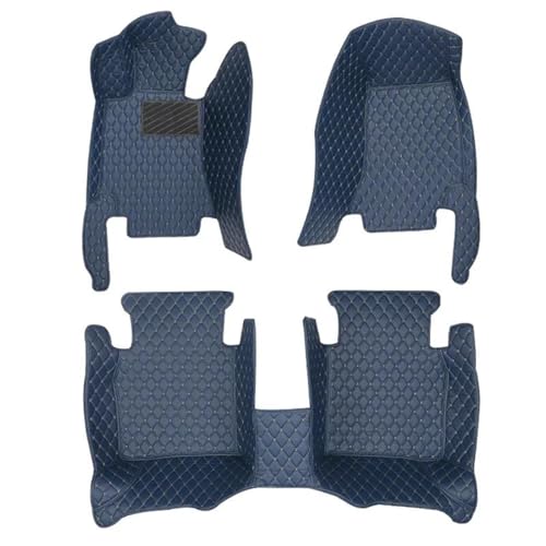 Tapis de sol cuir Nissan Qashqai J11 protection voiture RHD bleu