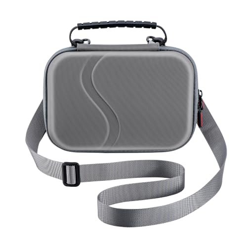 Image of LEQTRONIQ DJI Osmo Mobile 8P Carrying Case | Hard EVA Storage Bag for OM8P Vlog Combo | Shockproof Protective Travel Case with Splash-Resistant PU Exterior & Adjustable Shoulder Strap