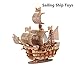 WLKK DIY Velero Juguetes 3D Rompecabezas de Madera Modelo de ensamblaje de...