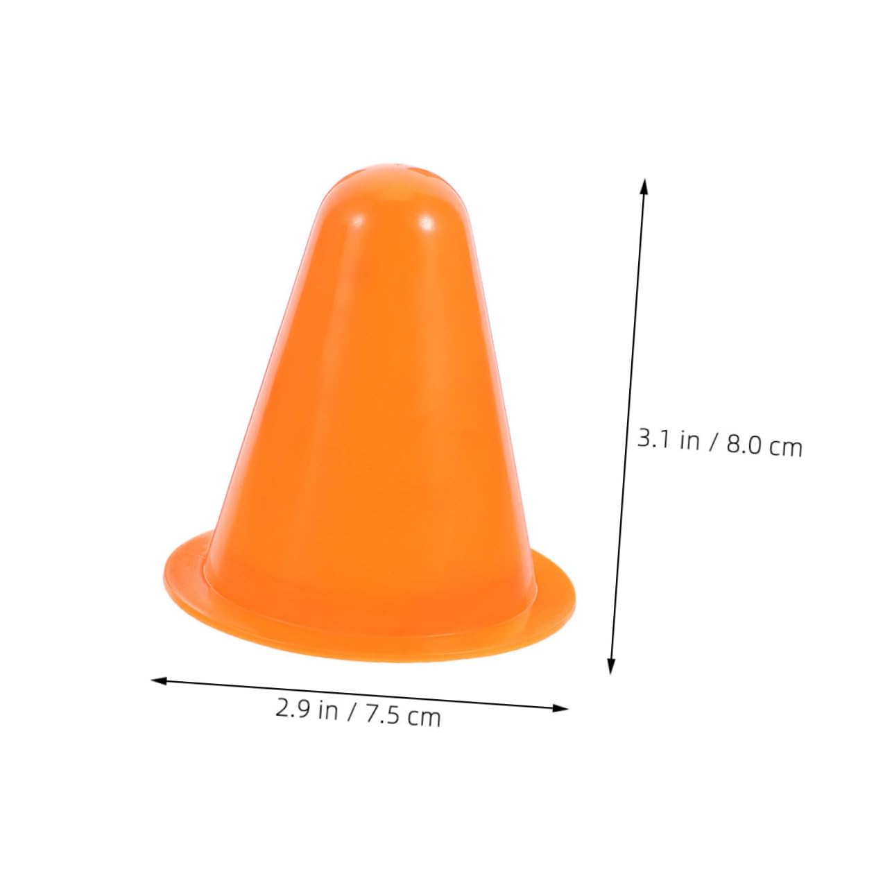 Vaguelly 30pcs Outdoor Training Cones Windproof Roller Skating Pile Stackable Plastic Skates Stoppers