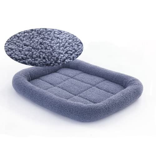 Shengocase 2-Pack Teddy Fleece 10.6“W X 17”L Rectangular Cat Bed Cushion With Bolster For Small Dog, Replacement Bed For Cat House Cat Carrier Bag Cat Perch #TOP2