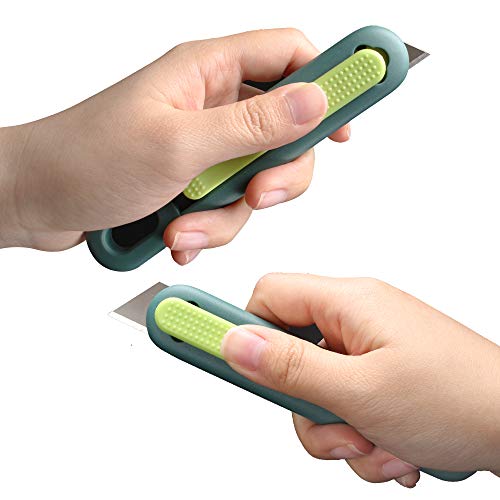 Image of Nova Safety Knife, Utility Knife, Compact Cut, Box Cutter, Ambidextrous Design, Replaceable and Durable Blade, Ideal for Heavy Duty Cut, Warehouse, Home, for Cutting Boxes, Cartons, Parcels. (3 Pack)
