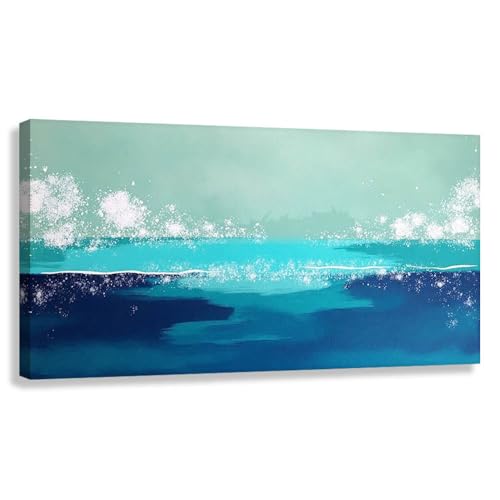 Novup Abstract Landscape Wall Art Ocean Whisper Canvas Print Decor