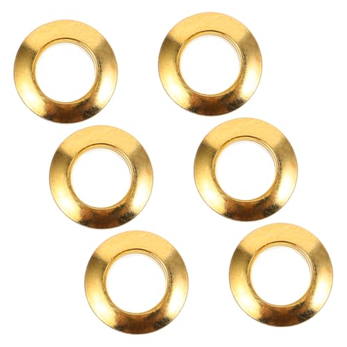 GALPADA 6 Piezas Bujes para Afinador de Guitarra Metal Vintage Semi-cerrados Anillos de Refuerzo...