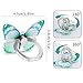 WLLHYF 4 PCS Butterfly Cell Phone Ring Holder Zinc Alloy Cute 360°Rotation Metal Finger Pattern Painted Universal Phone Ring Holder Compatible for All Smartphone