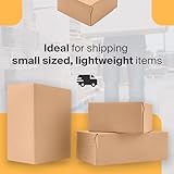 Packaging Hero 10" x 8" x 4" Corrugated Cardboard Mailing Boxes, shipping boxes, gift boxes, e-commerce boxes with free clear round stickers (Pack of 10) - Image 4