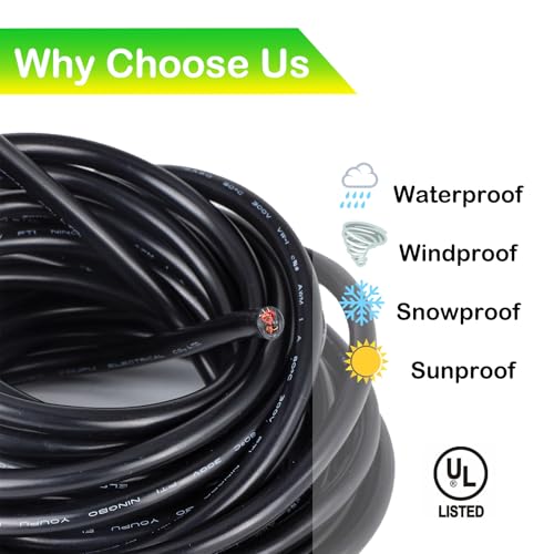 20FT 18/2 Tinned Copper Landscape Wire for LED Lighting and Automotive