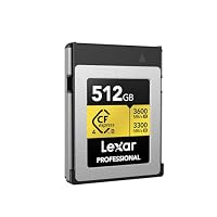 LEXAR Carte Professional CFexpress 512 Go Type B Gold 4.0 Series 3600R/3300W MB/s – Ansicht 3