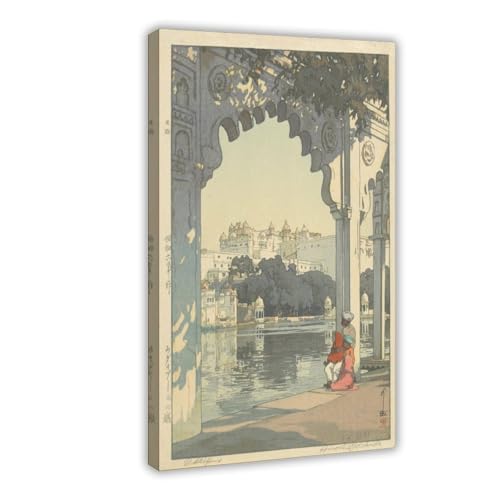 Impression sur toile Château d'Udaipur 1931 pour s'évader depuis son salon