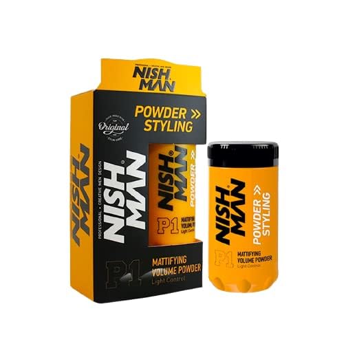 nish'man Mattifying Hair Volumizing Powder Wax, Matte Finish, 24 Hrs Strong Hold For Men, Hair Styling Powder Wax, 10g, Pack of 1