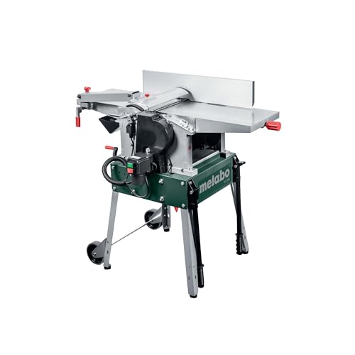 metabo Hobelmaschine HC 260 C / 2,2 WNB - 2200 W, 260 mm Hobelbreite, 6500 U/min Messerwelle, 3 mm Spanabnahme - Abricht‑ & Dickenhobel, Grauguss‑Dickentisch, werkzeugloser Umbau, kompakt & robust