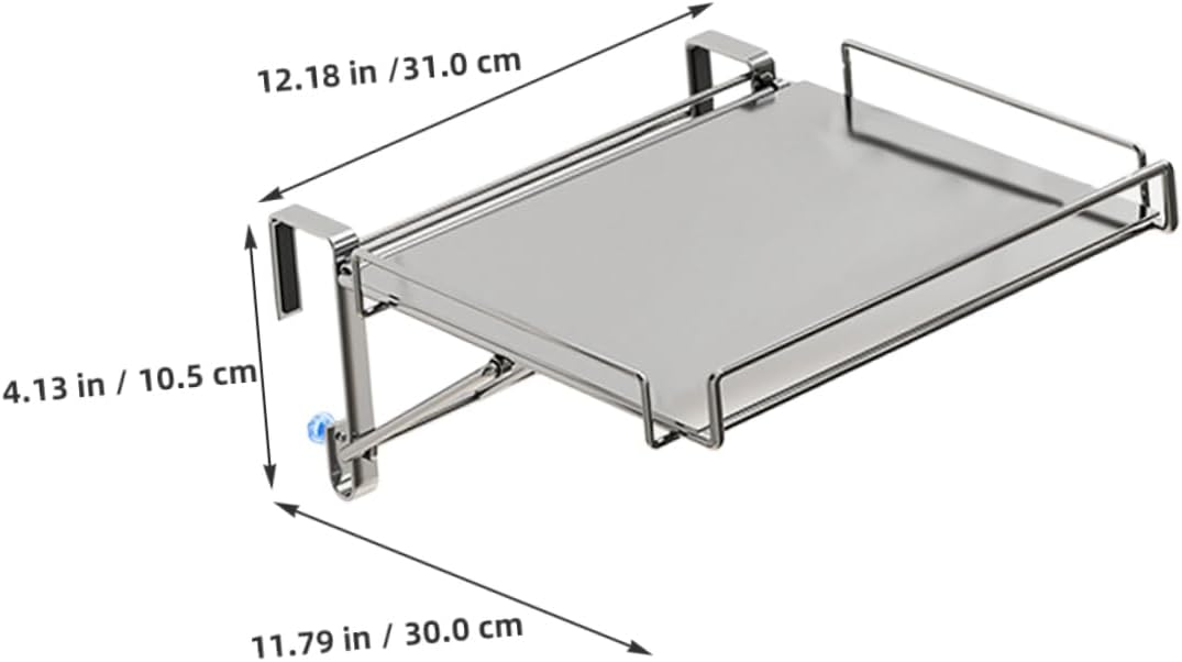 Hanging Shelf Organizer Foldable Kitchen Cabinet Door Storage Rack Multi Use Over the Door Spice Organizer for Efficient Kitchen Organization and Space Saving