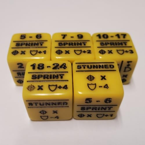 Dados modificadores de movimiento Battletech Alpha Strike Sprint juego de mesa 2