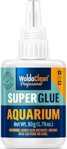 WoldoClean Super Glue for Aquarium Plants Moss Coral Rock Gel 50g