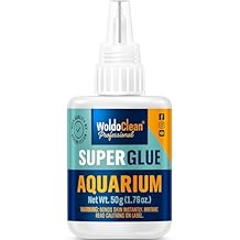 غراء WoldoClean Aquarium Super Glue للطحالب والنباتات - لأحواض المياه العذبة والمالحة 50 جرام
