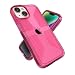 Speck Clear iPhone 14 & iPhone 13 Case - Drop Protection, Scratch Resistant & Anti-Yellowing Dual Layer Case for iPhone 14 & iPhone 13 Case for 6.1 inch Model - Dream Pink/Clear GemShell