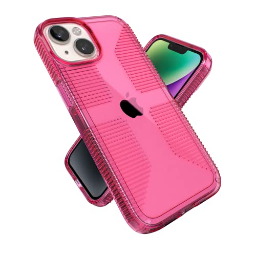 Speck Clear iPhone 14 & iPhone 13 Case - Drop Protection, Scratch Resistant & Anti-Yellowing Dual Layer Case for iPhone 14 & iPhone 13 Case for 6.1 inch Model - Dream Pink/Clear GemShell - image 1