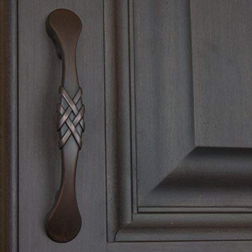 Lot De 10 Plaques De Support Pour Bouton D'armoire GLIDE-RITE - Bronze à L'huile - Longueur 3 Pouces