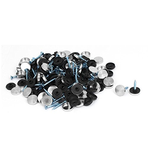 Aexit Furniture Table quality Parts 304 Stainless Steel Cap Nails Mirror Screws 16mm Dia 100PCS Model:17as395qo591