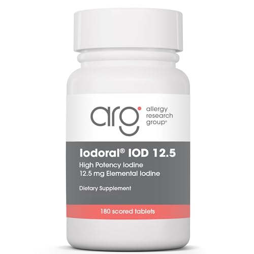 Optimox, Iodoral 12,5mg, con Yodo y Yoduro de Potasio, Depot, 180 Comprimidos veganos, Testado en Laboratorio, Vegetariano, Sin Gluten, Sin Soja, no GMO