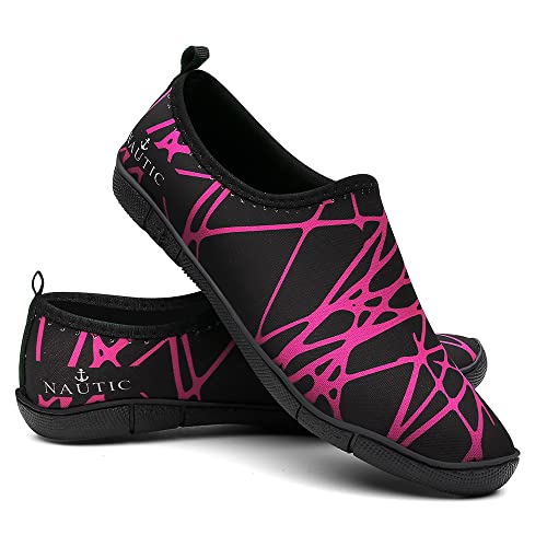 Sapatilha Aquática Tênis Híbrido Corrida Trilha Bike VL000 Cor:Preto-Rosa;Tamanho:38