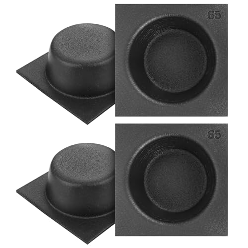 Kingdder 4 Pack Acoustic Speaker Baffles Round Foam Baffle Noise Reduction for Car Audio Reduces Vibration & Enhances Bass(6.5 Inch Circle)