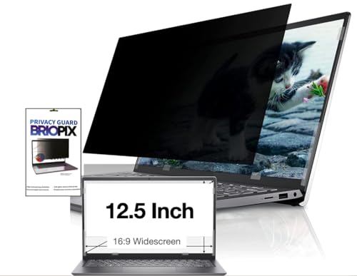 Image of Pxin BrioPix - 12.5 Inch Laptop Privacy Screen | Anti Glare | Eye Protection | Blue Light Rejection - Privacy Filter for 12.5 Inch