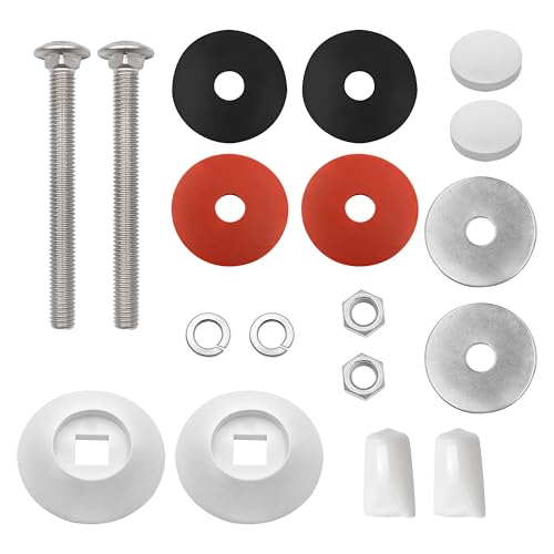 DB-TB-M White Pool Diving Board Mounting Kit Replacement for 2-Hole Residential Diving Boards Compatible with Inground Pools Includes Stainless Steel Bolts/Washers/Nuts