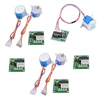 zalati 28BYJ-48 ULN2003 Set 5-teiliges Kit 5V Schrittmotor mit Antriebsmodulplatine für Arduino Motor