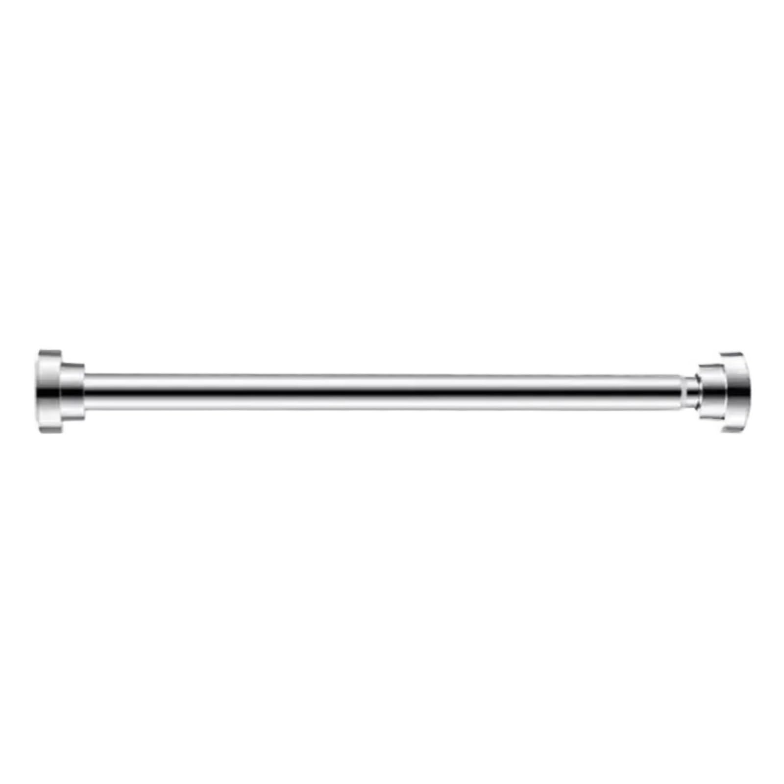 2Pcs Extendable Telescopic Curtain Rod Rail Wardrobe Closet Clothes Towel Hanging Pole Bathroom Shower Hanger for Bathroom(65-100cm)