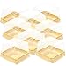 Alipis 50pcs Cheese Crackers Disposable Food Containers Mini Cupcake Boxes Cheese Its Crackers Cake Container Clear Boxes for Favors Muffin Container Moon Cake Boxes Round Sandwich
