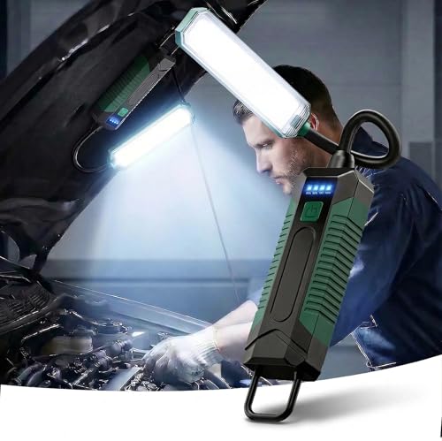 Image of LETOUR Rechargeable LED Work Light 500Lumen with Flexible Gooseneck 360 Rotate Mechanic Grill Light, Built in 2000mAh Battery for Car Repair, Emergency, Camping, Outdoor & Mechanics Tools