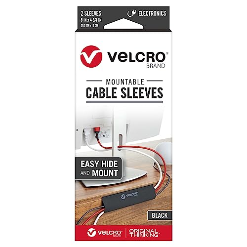 Fundas para cables montables VELCRO® para organizar el escritorio de la oficina en casa