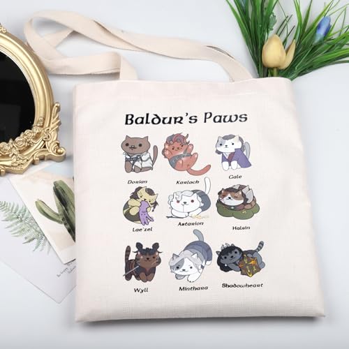 KUIYAI BG3 Inspired Tote Bag Baldur’s Paw Shoulder Bag miniatura 3