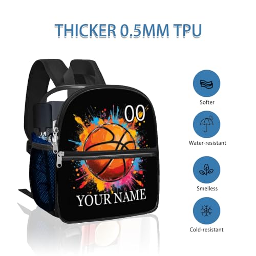 Custom Clear Backpack with Name - Mini Stadium Approved Transparent Backpacks for Boys & Kids - Heavy Duty Basketball Bookbag for School & Travel4