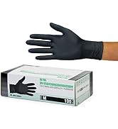 SF Nitrilhandschuhe M Schwarz – 100 Stück Einweghandschuhe, latexfrei
