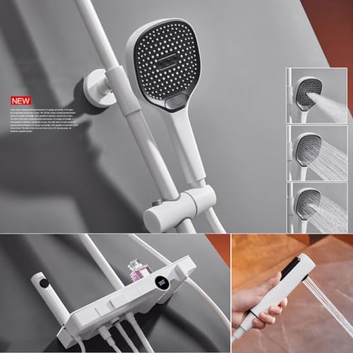 Mitigeur de douche thermostatique à affichage numérique LED - 6
